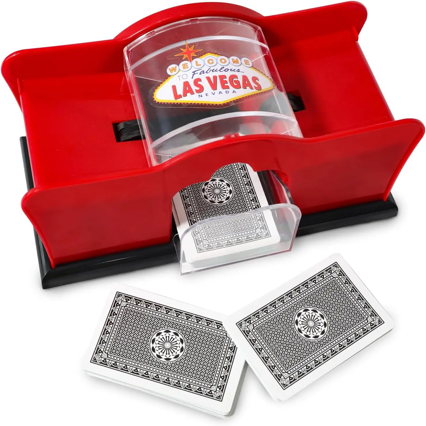 Mélangeur de cartes portable HNCY avec manivelle ergonomique, pratique pour toutes vos soirées jeux